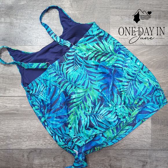 Yonique Blouson Tankini Top Size M - Picture 4 of 4